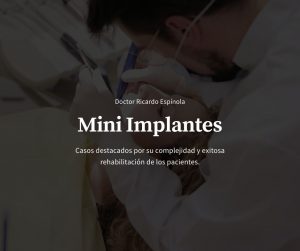 Caso clinico de cirugía de mini implantes dentales
